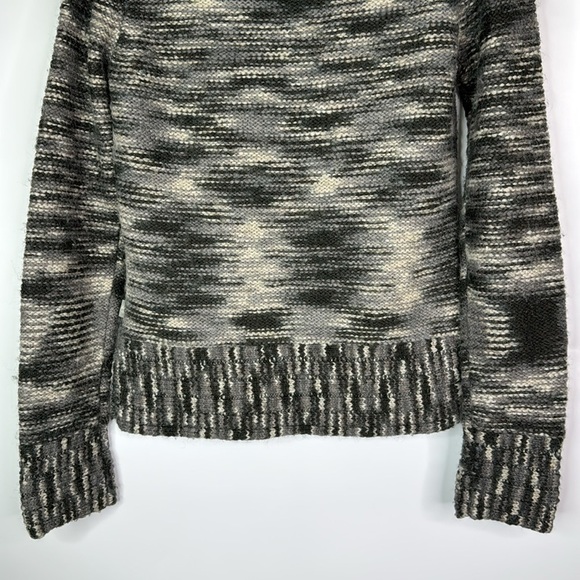 The North Face A5 Wool Turtleneck Wool Black Gray Sweater Size Medium - Picture 6 of 9